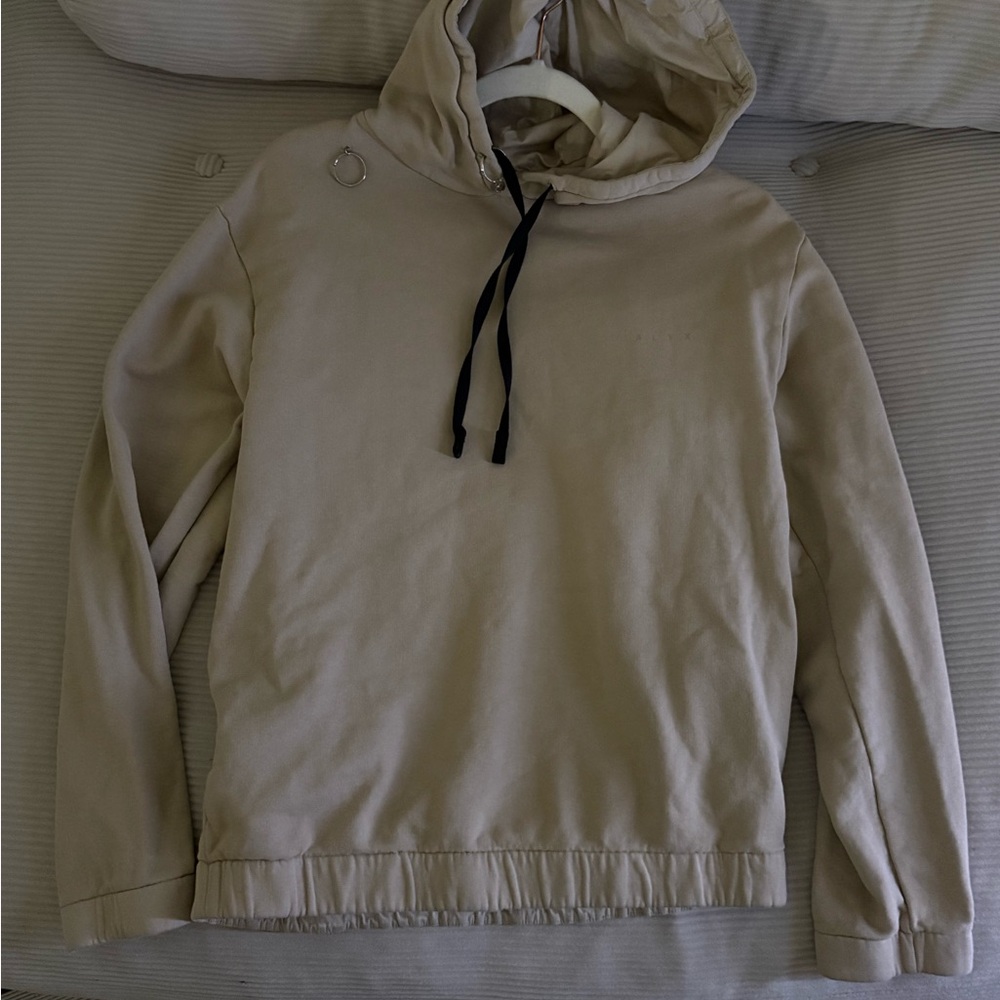 1017Alyx beige double layered hoodie